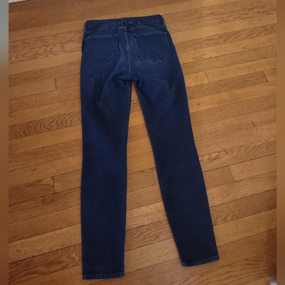 Good American Good Legs Dark Wash Skinny Jeans Size 6/28 High Rise - Picture 2 of 8